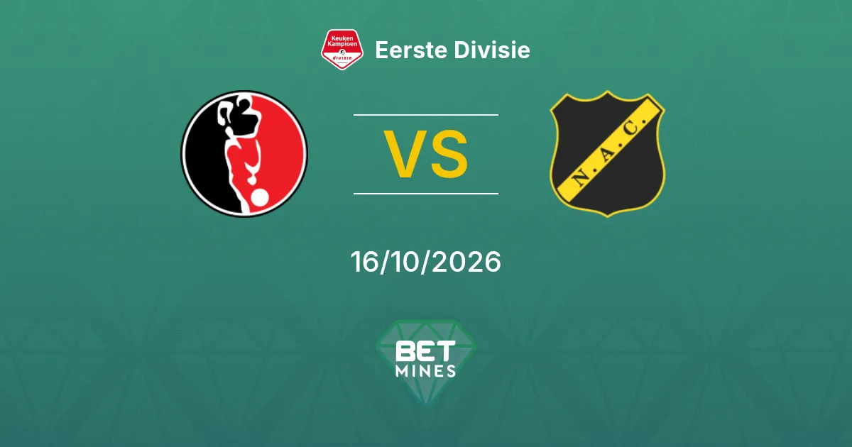 Helmond Sport vs NAC Breda Pronóstico: previa y análisis del partido | Eerste Divisie 16-10-2026