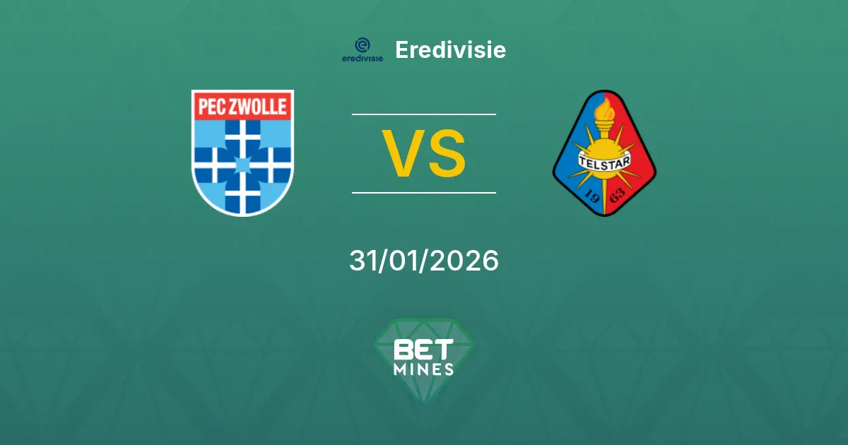 PEC Zwolle vs Telstar Prediction: Match Preview and Analysis | Eredivisie 31-01-2026