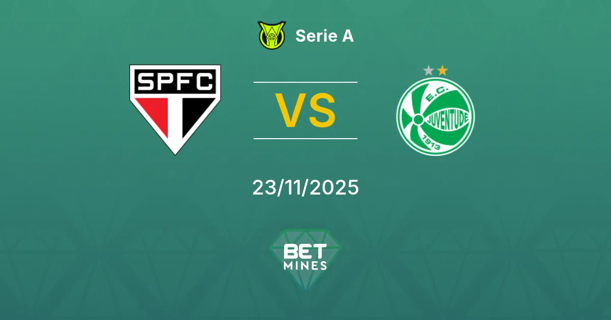 São Paulo vs Juventude Prediction: Match Preview and Analysis | Serie A 23-11-2025