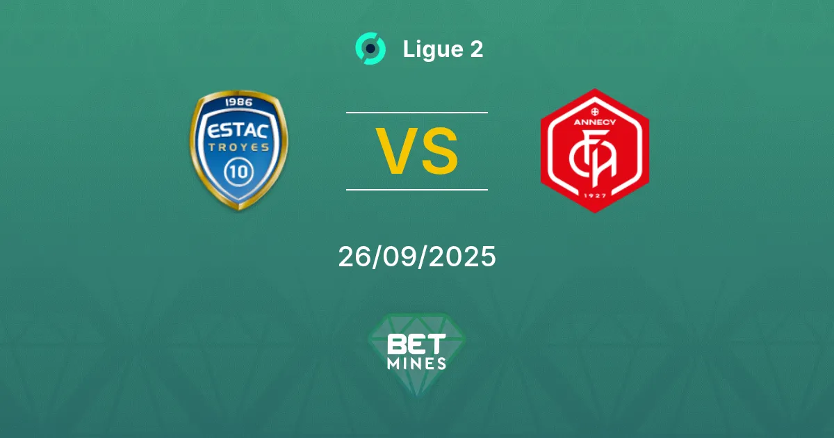 Troyes x Annecy Palpite: Prévia e Análise da Partida | Ligue 2 26-09-2025