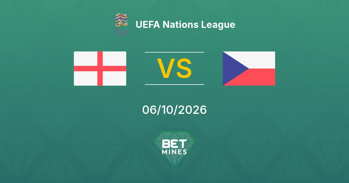 Inglaterra vs República Checa Pronóstico: previa y análisis del partido | UEFA Nations League 06-10-2026