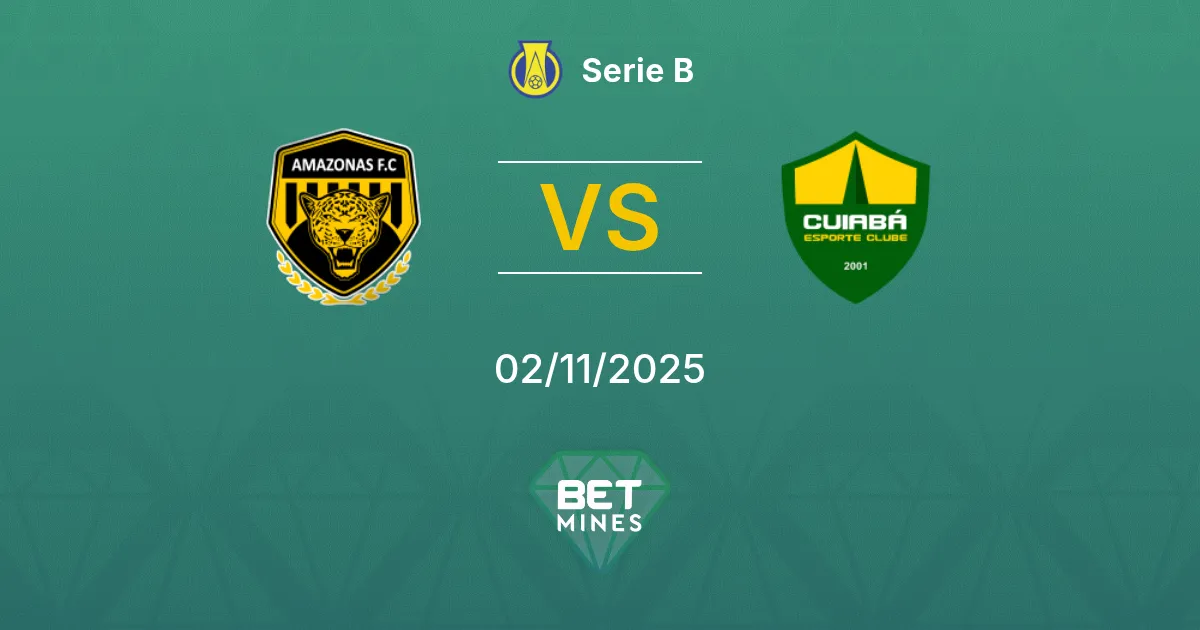Amazonas vs Cuiabá Prediction: Match Preview and Analysis | Serie B 02-11-2025