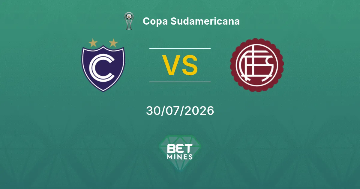 Cienciano vs Lanús Prediction: Match Preview and Analysis | Copa Sudamericana 30-07-2026