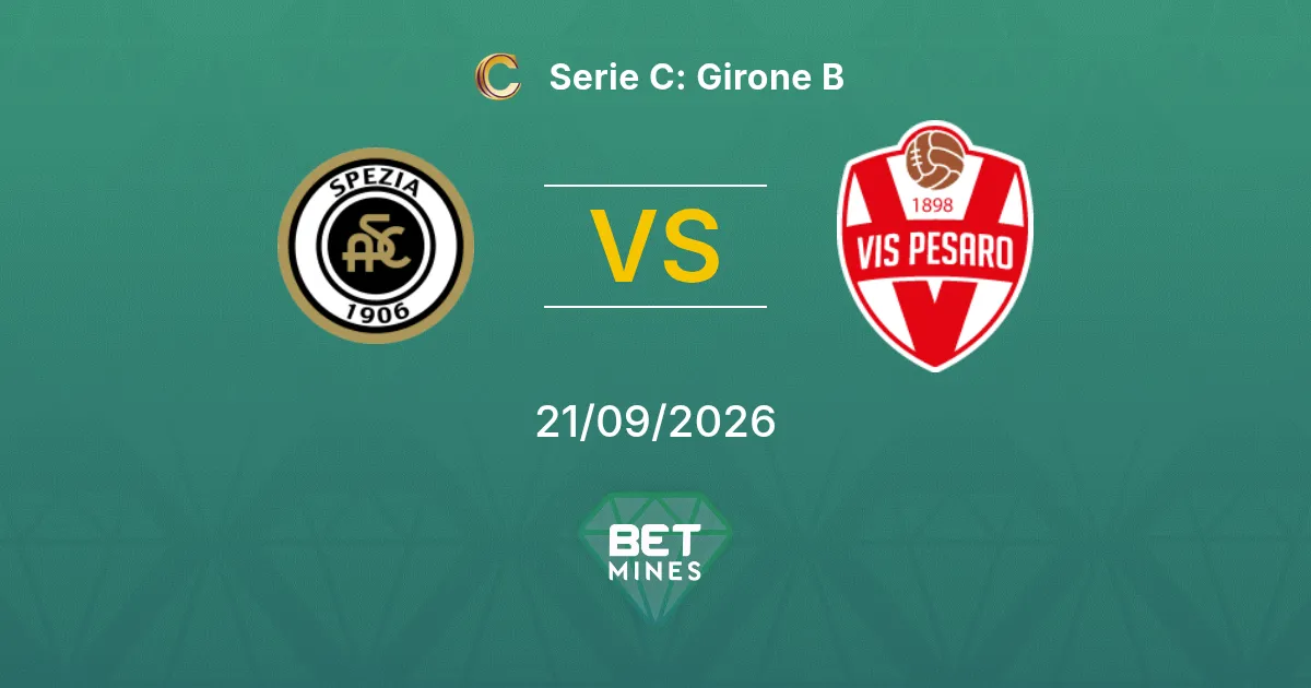 Spezia vs Vis Pesaro Prediction: Match Preview and Analysis | Serie C: Girone B 21-09-2026