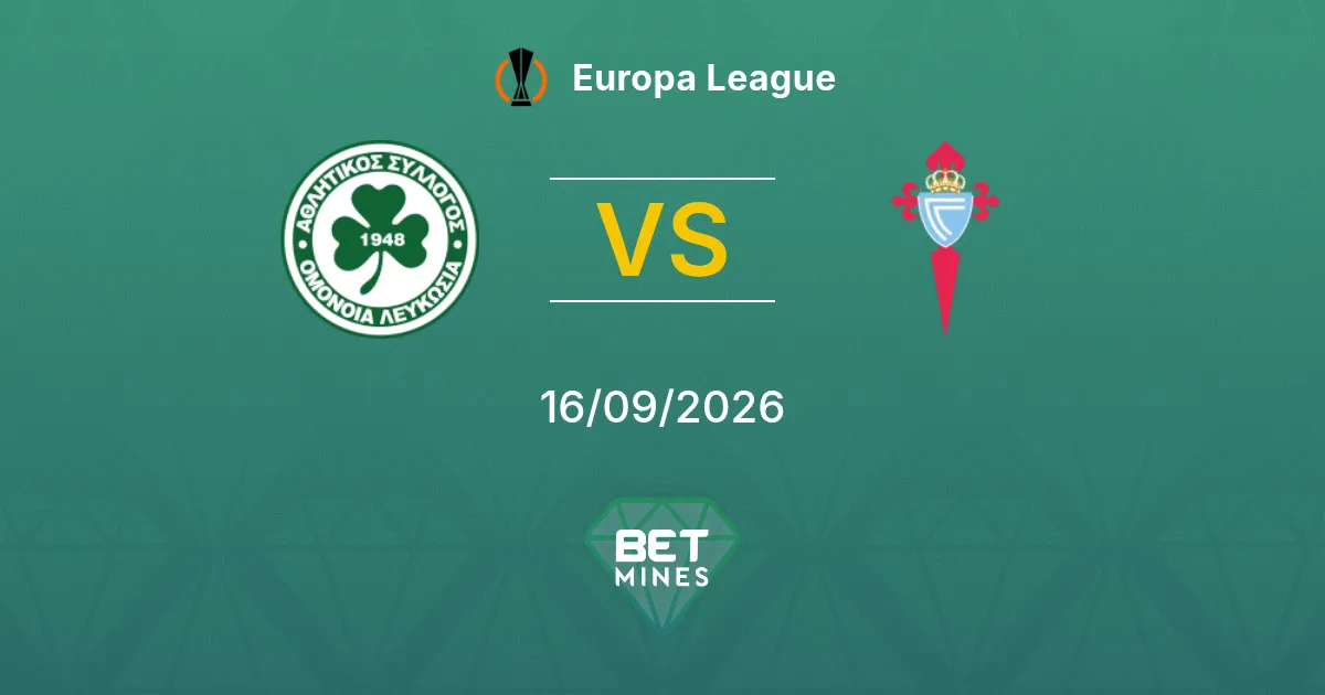 Pronóstico Omonia Nicosia vs Celta de Vigo: Previa y Análisis del Partido | Europa League 16-09-2026
