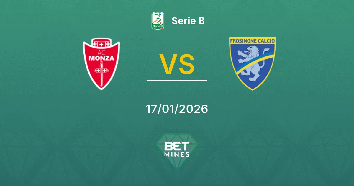 Monza vs Frosinone Pronostico: Anteprima e Analisi della Partita | Serie B 17-01-2026