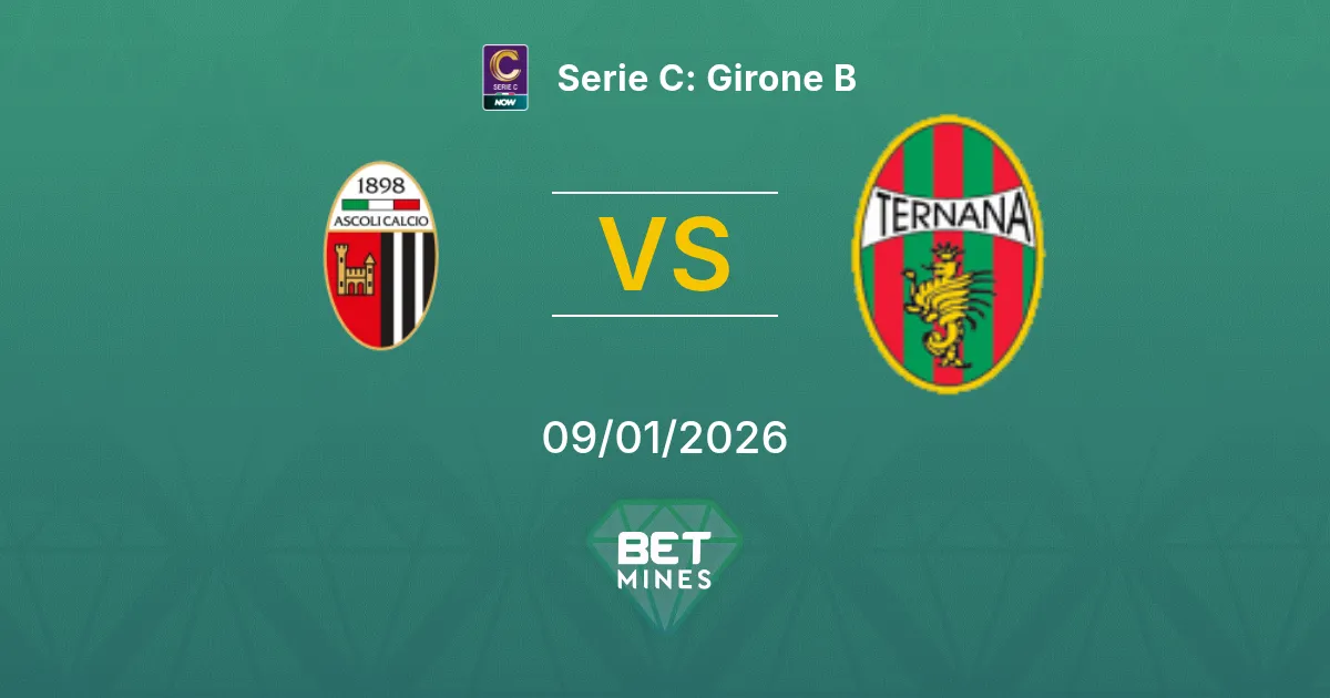 Ascoli vs Ternana Pronostico: Anteprima e Analisi della Partita | Serie C: Girone B 09-01-2026