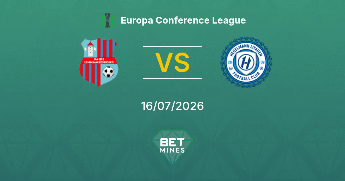 Paide vs Hegelmann Litauen Prediction: Match Preview and Analysis | Europa Conference League 16-07-2026