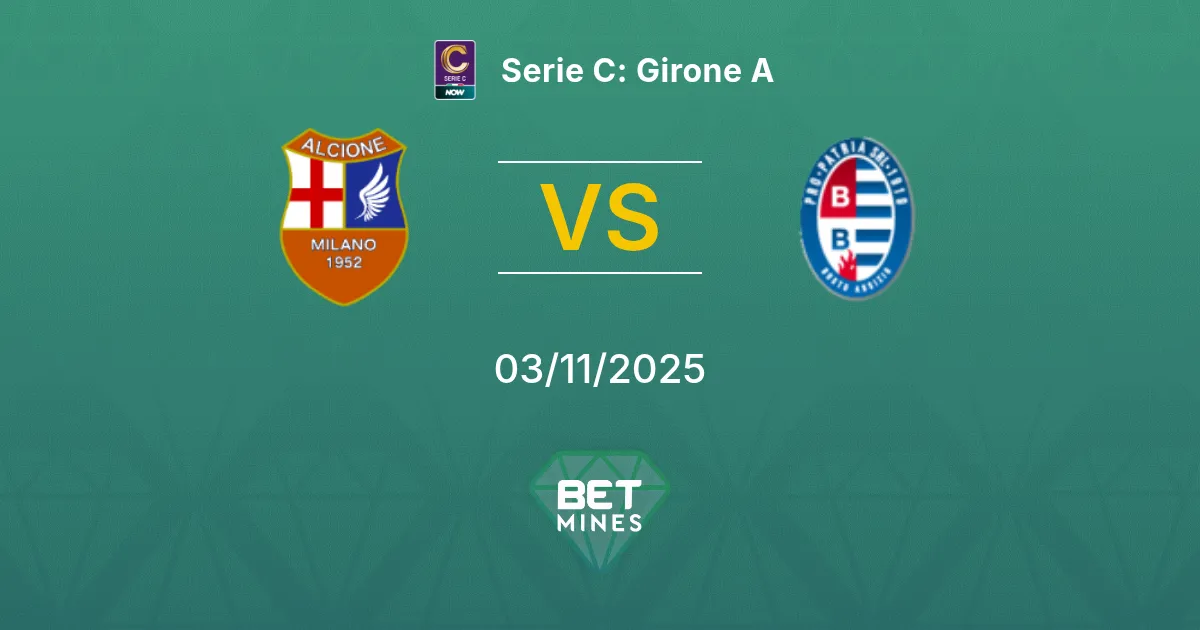 Alcione vs Pro Patria Prediction: Match Preview and Analysis | Serie C: Girone A 03-11-2025