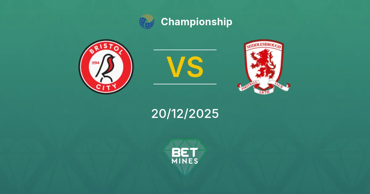 Bristol City vs Middlesbrough Pronostico: Analisi e Anteprima della Partita | Championship 20-12-2025