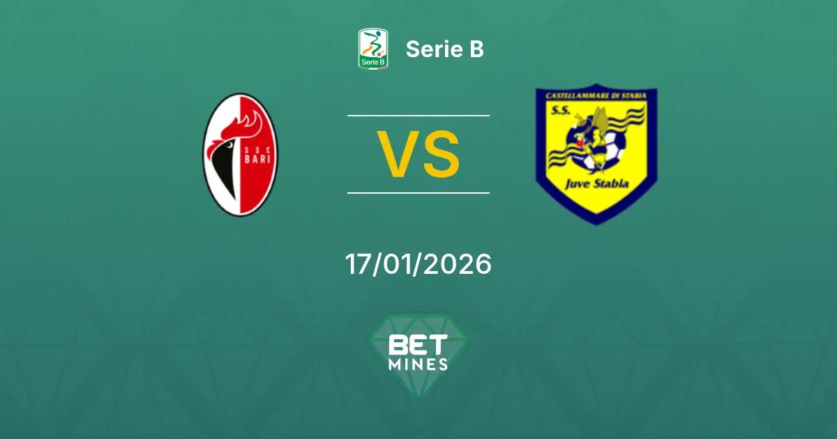 Bari 1908 vs Juve Stabia Pronostico: Anteprima e Analisi della Partita | Serie B 17-01-2026