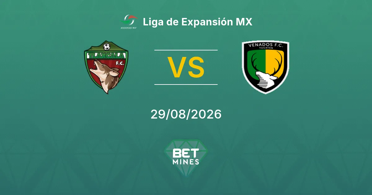 Palpite Tlaxcala x Venados: Prévia e Análise da Partida | Liga de Expansión MX 29-08-2026
