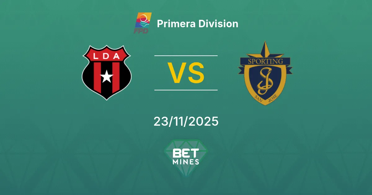 Alajuelense vs Sporting San José Prediction: Match Preview and Analysis | Primera Division 23-11-2025