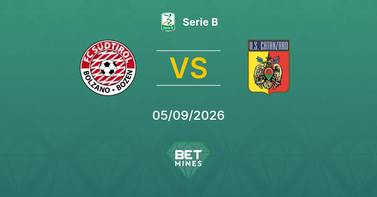 Südtirol vs Catanzaro Pronostico: Anteprima e Analisi della Partita | Serie B 05-09-2026