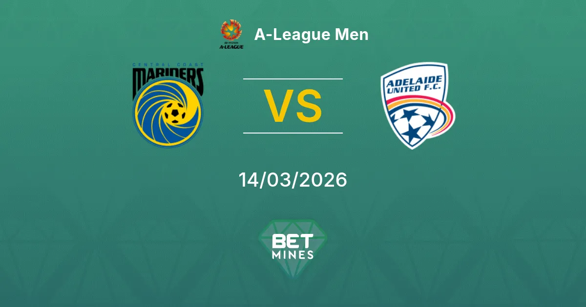 Central Coast Mariners vs Adelaide United Prediction: Match Preview and Analysis | A-League Men 14-03-2026