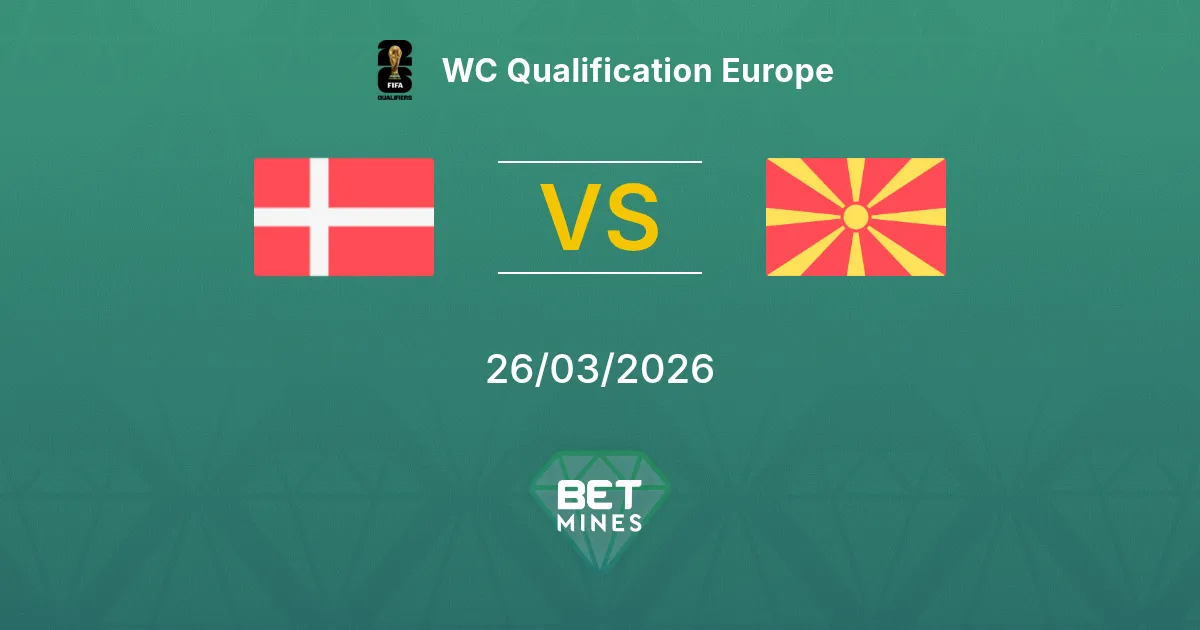 Denmark vs North Macedonia Prediction: Match Preview and Analysis | WC Qualification Europe 26-03-2026