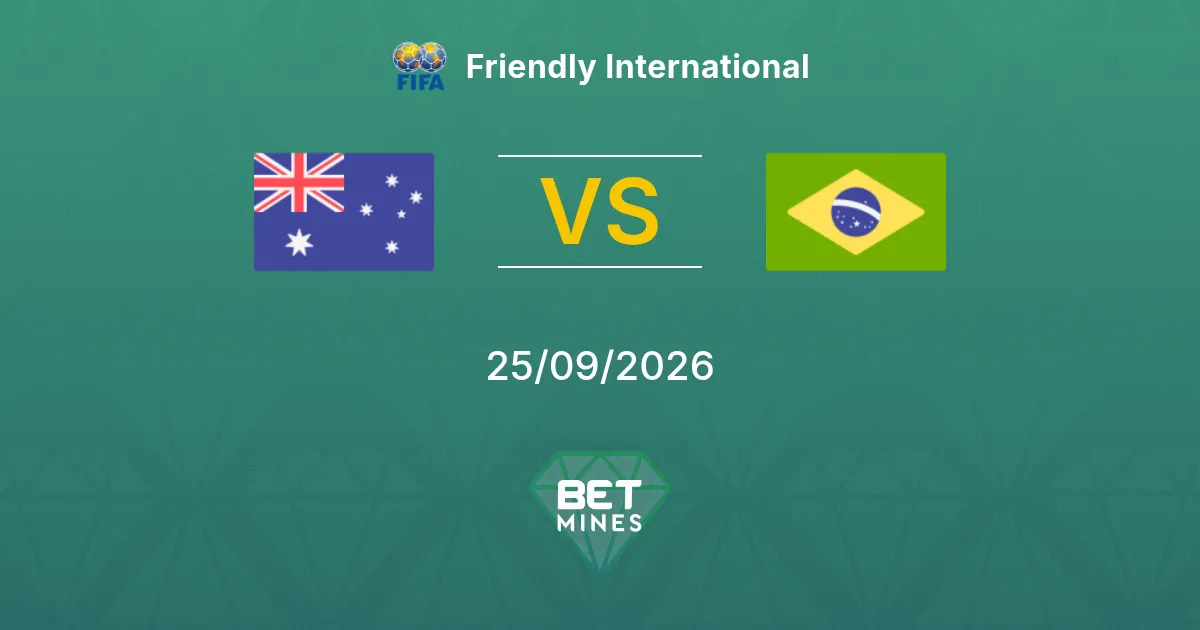 Palpite Austrália x Brasil: Prévia e Análise da Partida | Amistoso Internacional 25-09-2026