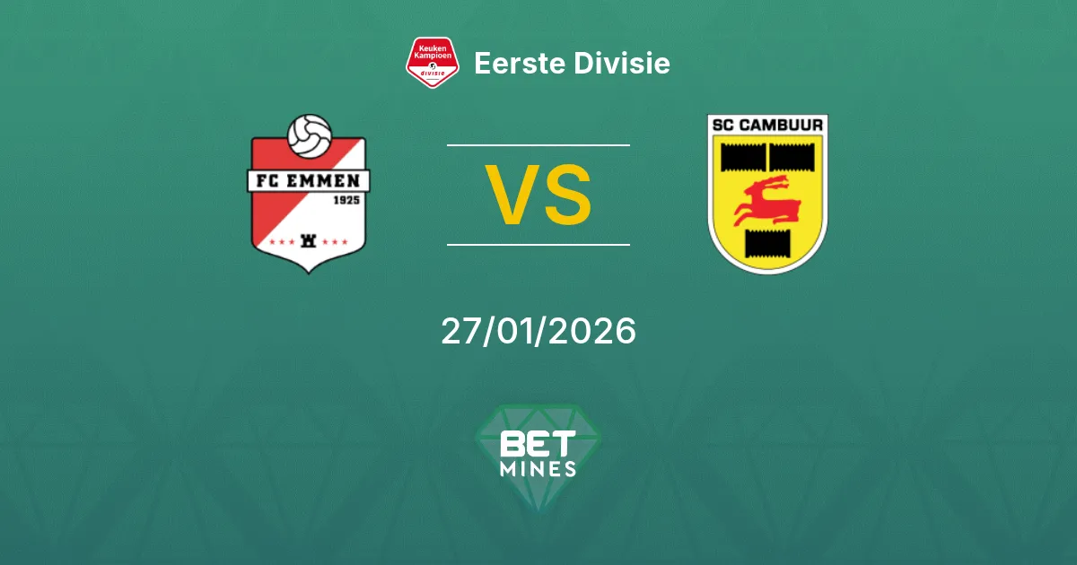 FC Emmen vs SC Cambuur