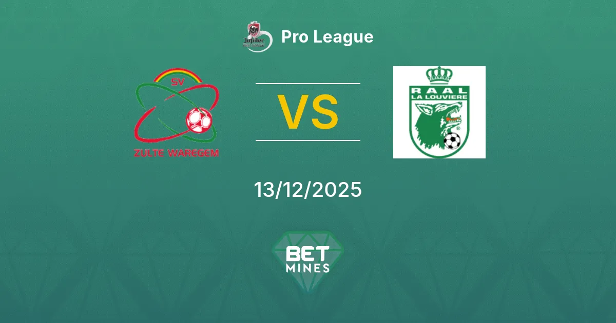 Zulte-Waregem vs La Louvière Pronostico: Anteprima e Analisi della Partita | Pro League 13-12-2025