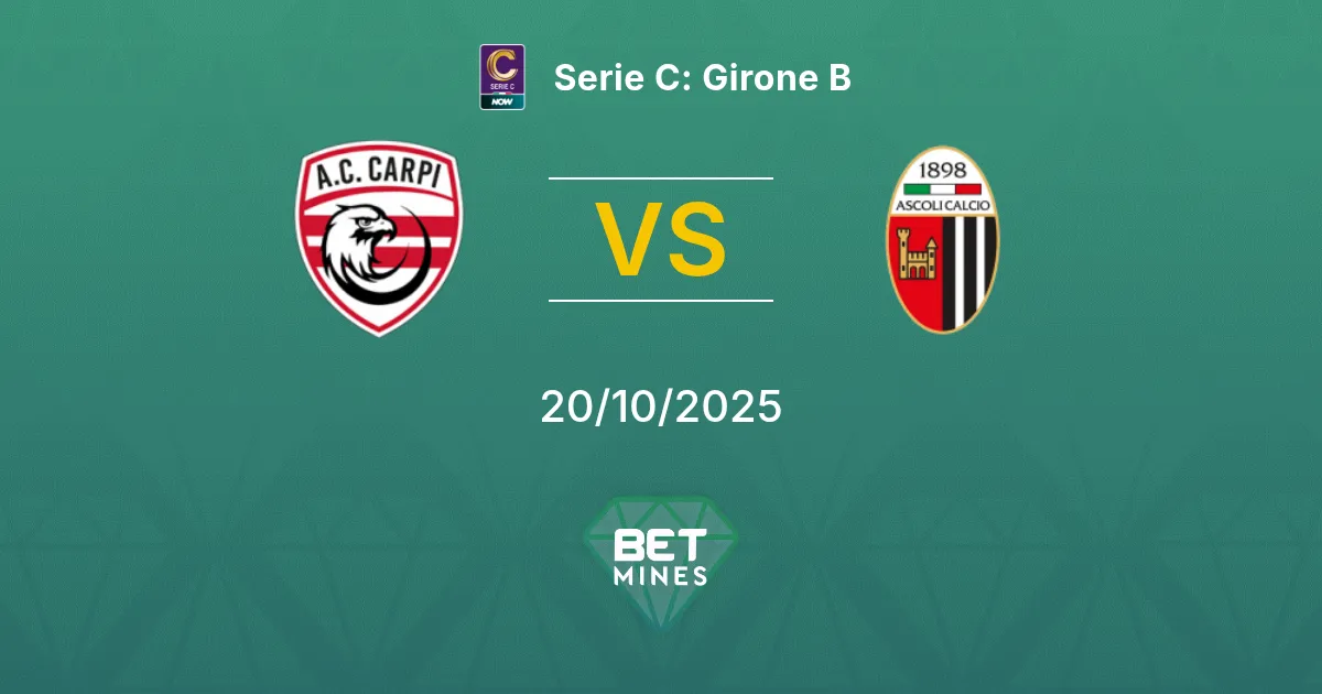 Athletic Carpi vs Ascoli Pronostico: Anteprima e Analisi della Partita | Serie C: Girone B 20-10-2025