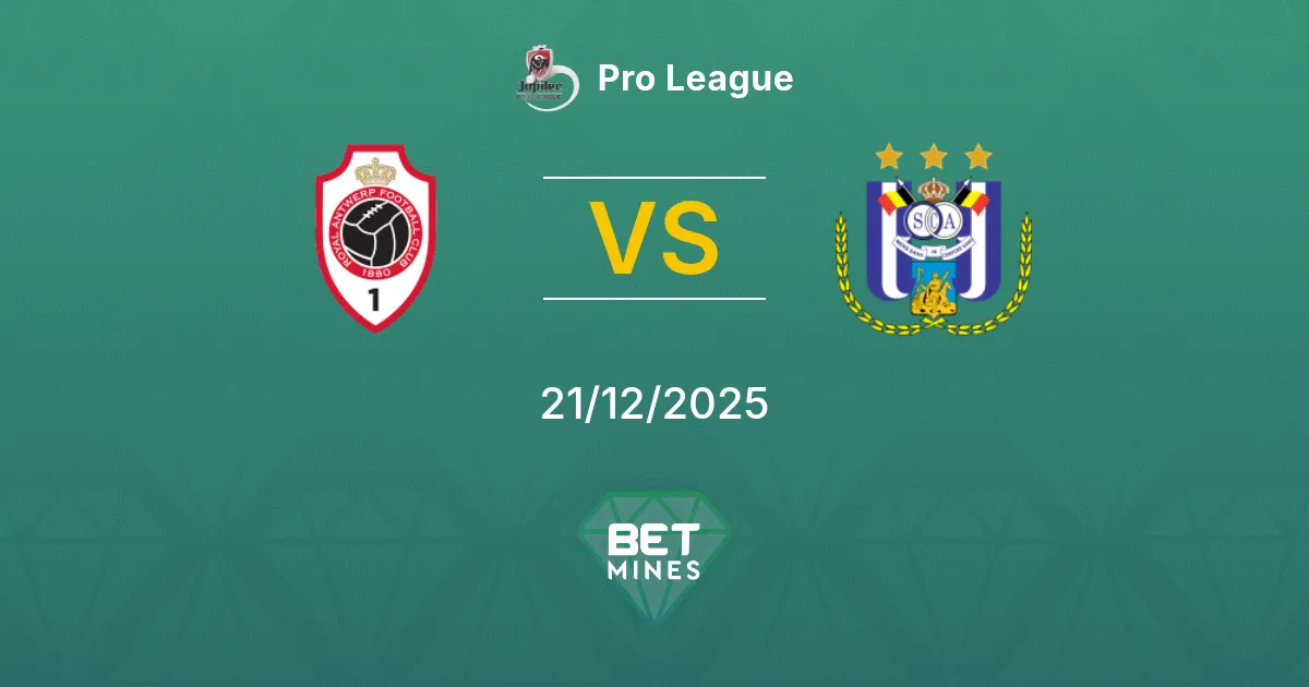 Antwerp vs Anderlecht Pronostico: Anteprima e Analisi della Partita | Pro League 21-12-2025
