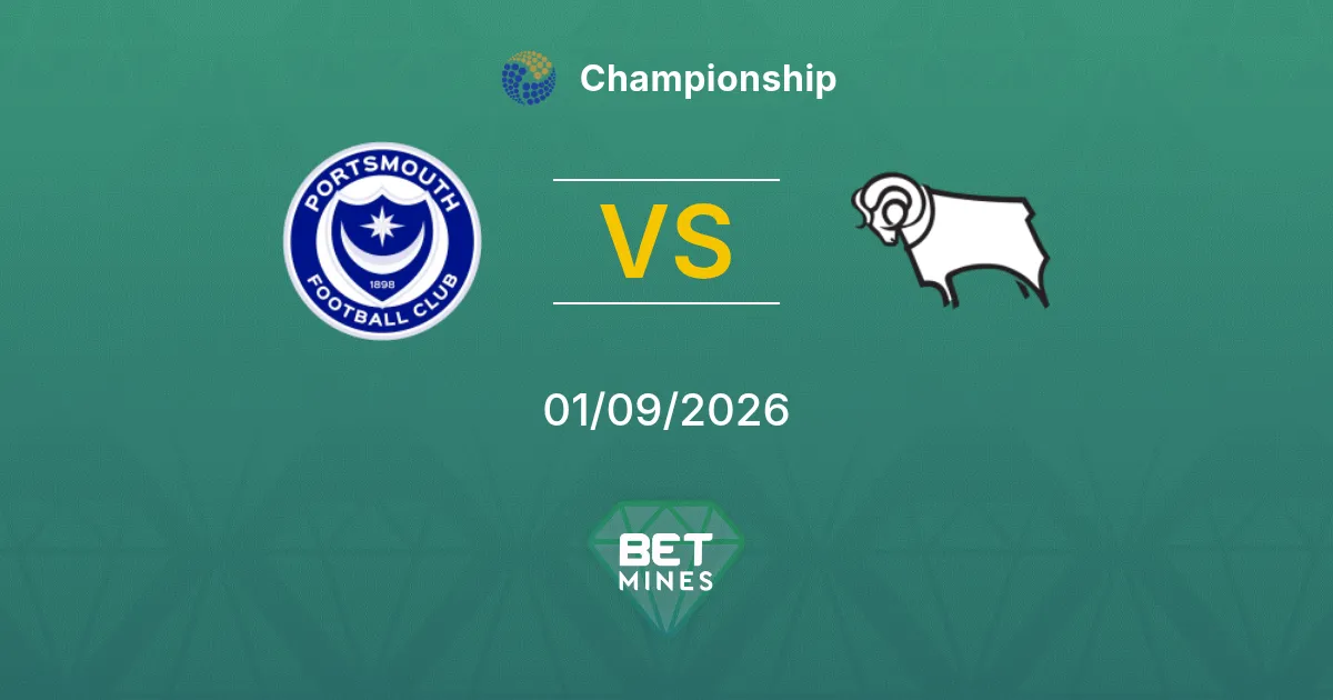 Pronóstico Portsmouth vs Derby County: Previa y Análisis del Partido | Championship 01-09-2026