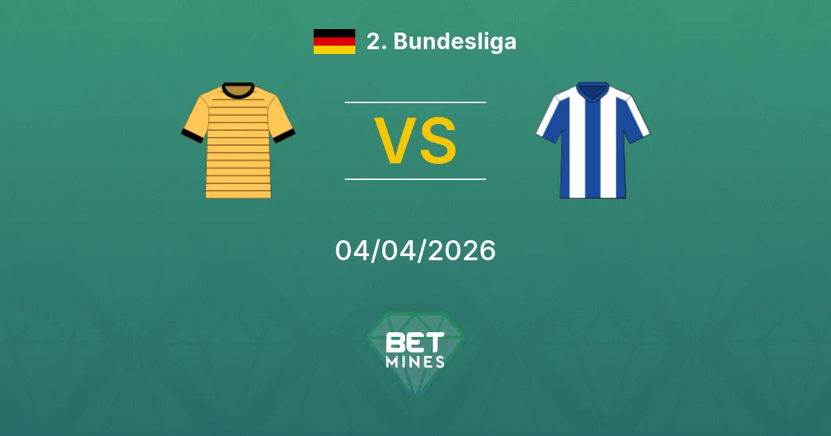 Dynamo Dresden vs Hertha BSC Pronóstico: Previa y Análisis del Partido | 2. Bundesliga 04-04-2026