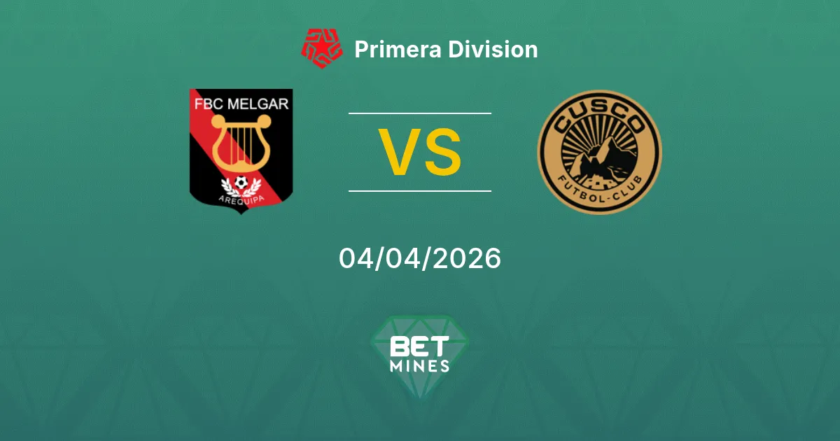 Melgar vs Cusco FC Pronóstico: Previa y Análisis del Partido | Primera División 04-04-2026