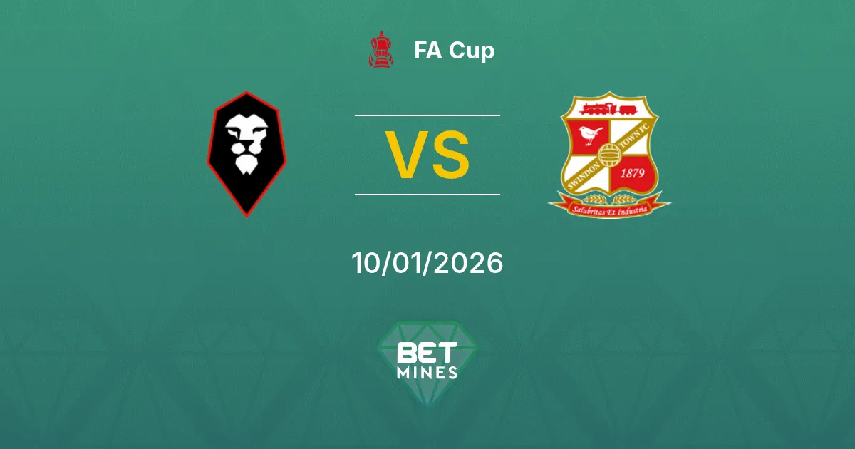Salford City vs Swindon Town Pronostico: Anteprima e Analisi della Partita | FA Cup 10-01-2026