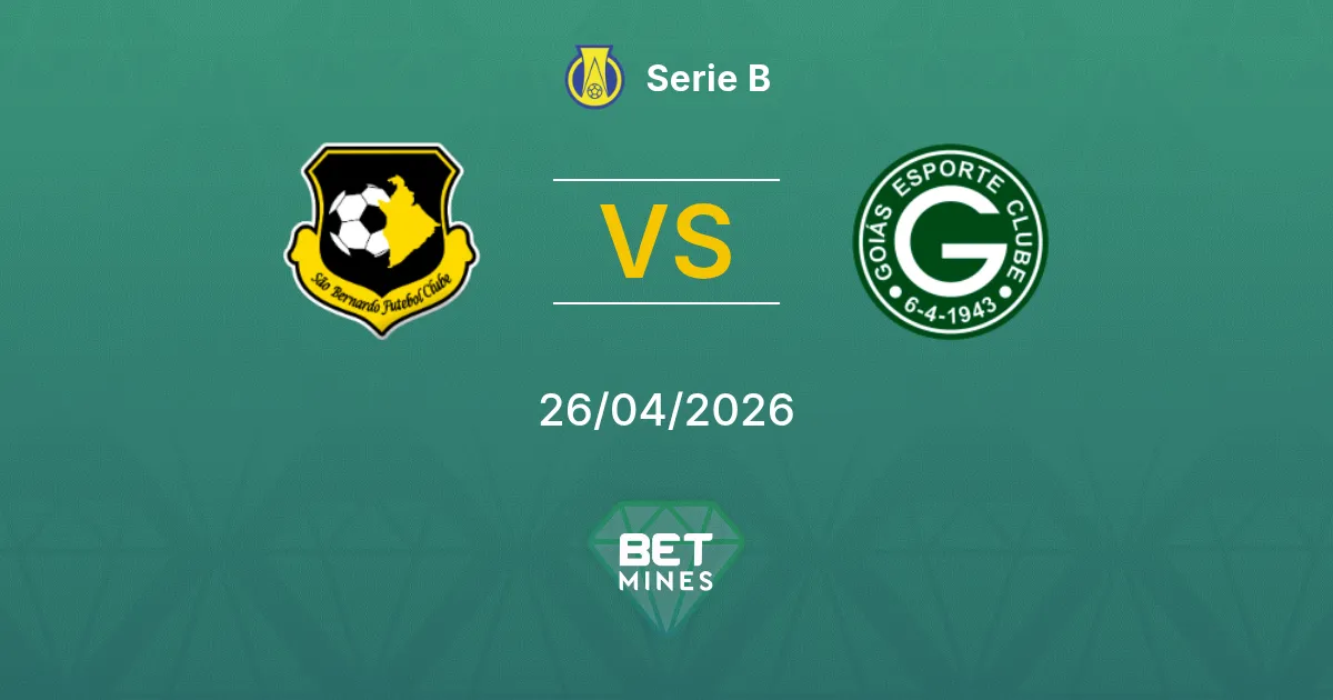São Bernardo vs Goiás Pronostico: Anteprima e Analisi della Partita | Serie B 26-04-2026