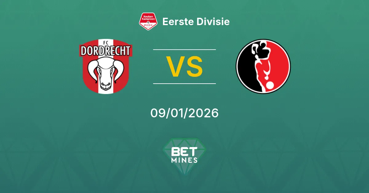 FC Dordrecht vs Helmond Sport Pronostico: Analisi e Anteprima della Partita | Eerste Divisie 09-01-2026