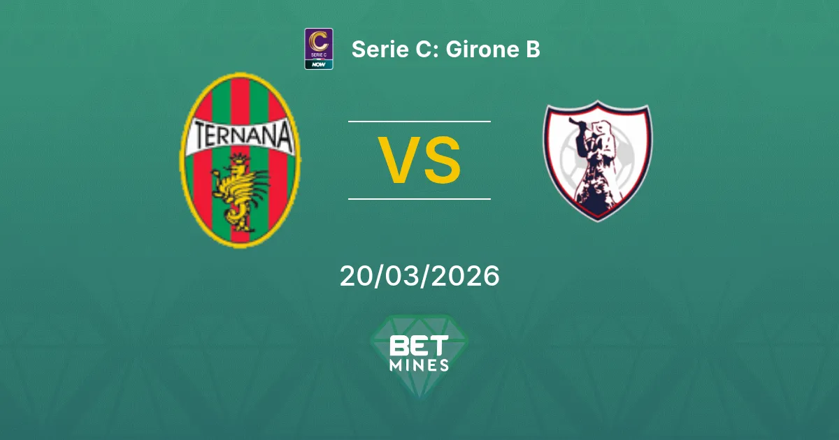 Ternana x Sambenedettese Palpite: Prévia e Análise do Jogo | Serie C: Grupo B 20-03-2026