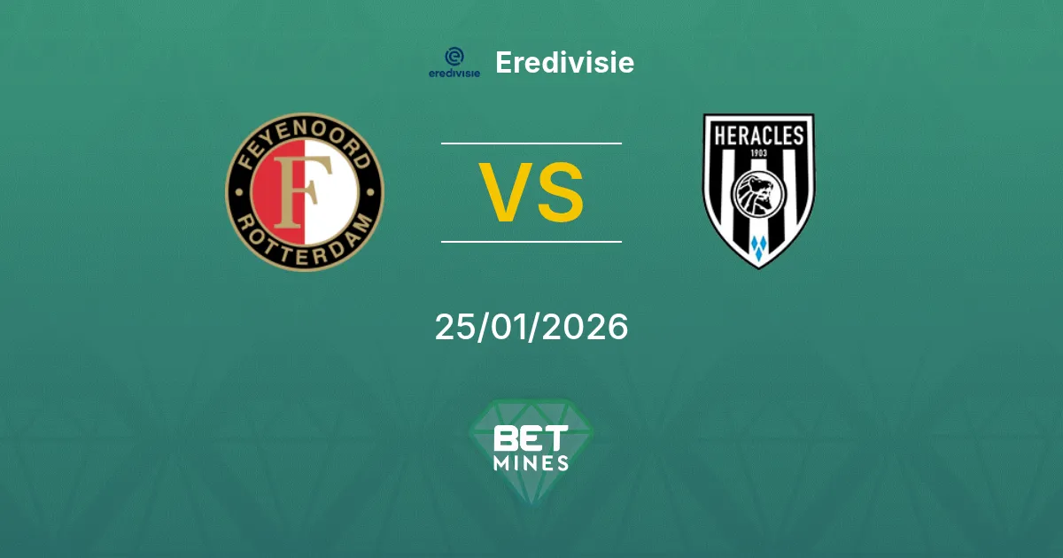 Feyenoord vs Heracles Almelo Prediction: Match Preview and Analysis | Eredivisie 25-01-2026
