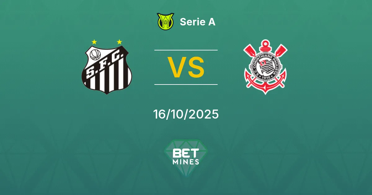 Santos vs Corinthians Pronostico: Anteprima e Analisi della Partita | Serie A 16-10-2025