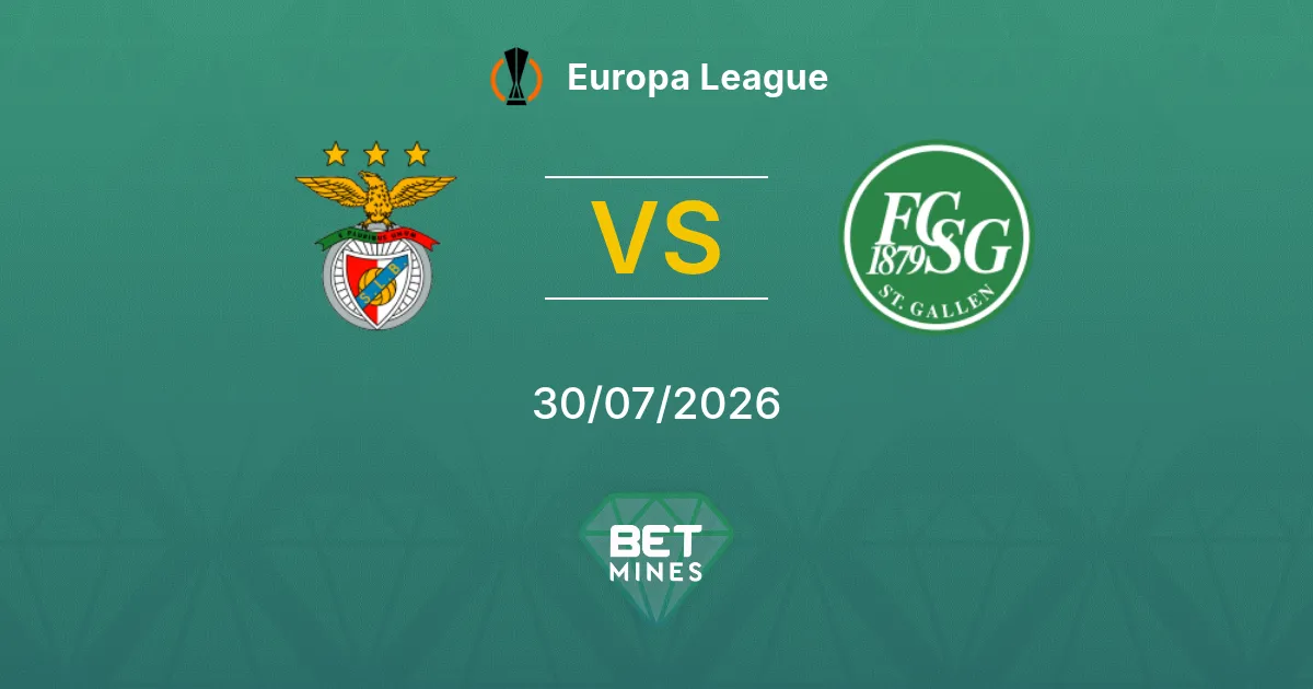 Benfica vs San Gallo Pronostico: Anteprima e Analisi della Partita | Europa League 30-07-2026