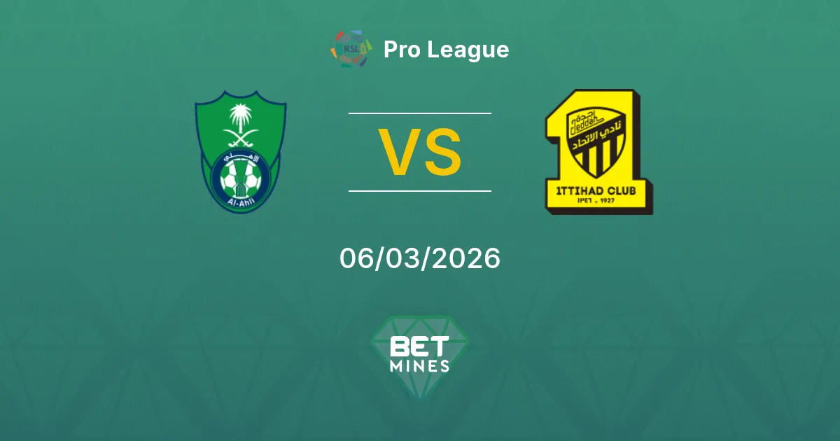 Al Ahli vs Al Ittihad Prediction: Match Preview and Analysis | Pro League 06-03-2026