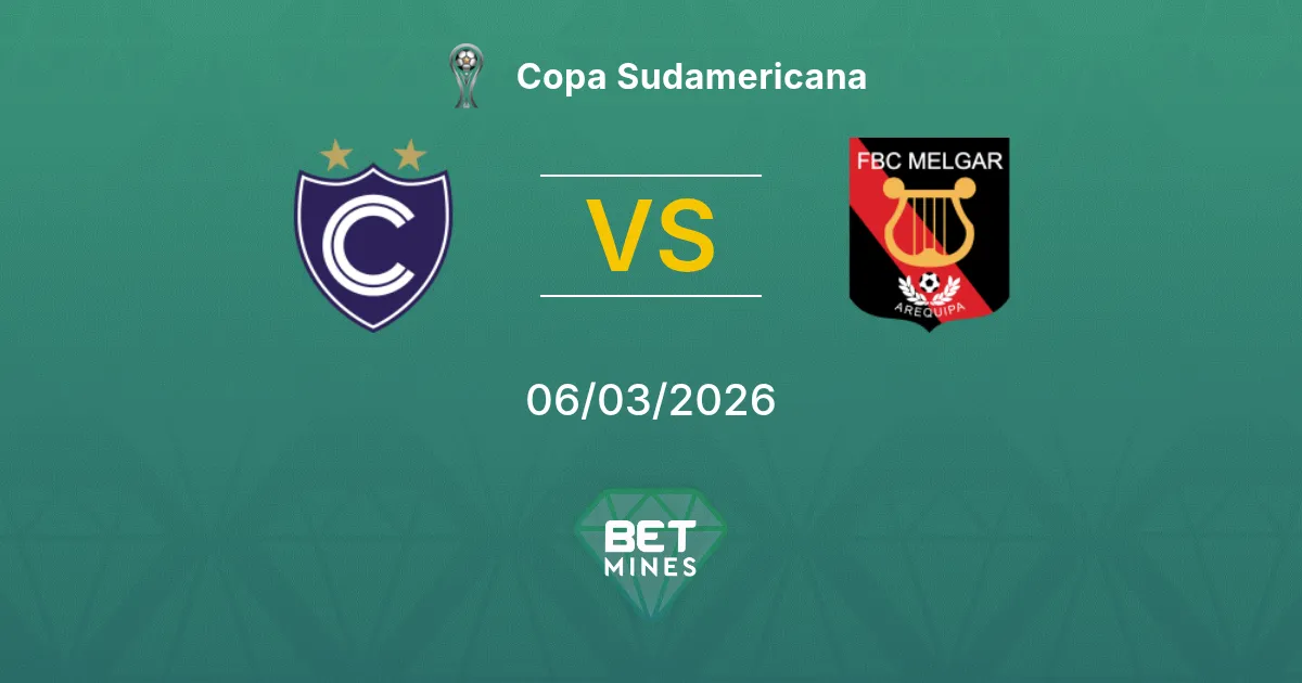 Cienciano vs Melgar Prediction: Match Preview and Analysis | Copa Sudamericana 06-03-2026