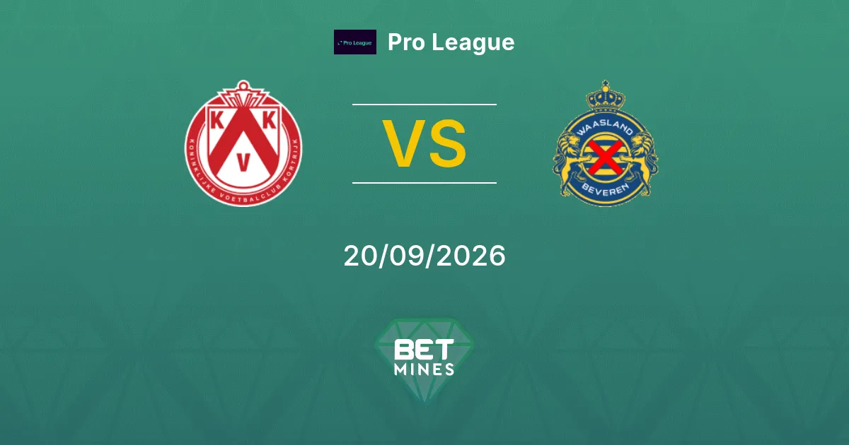 Pronostico KV Kortrijk vs SK Beveren: Anteprima e Analisi della Partita | Pro League 20-09-2026