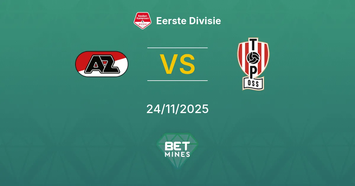 Jong AZ vs TOP Oss Prediction: Match Preview and Analysis | Eerste Divisie 24-11-2025