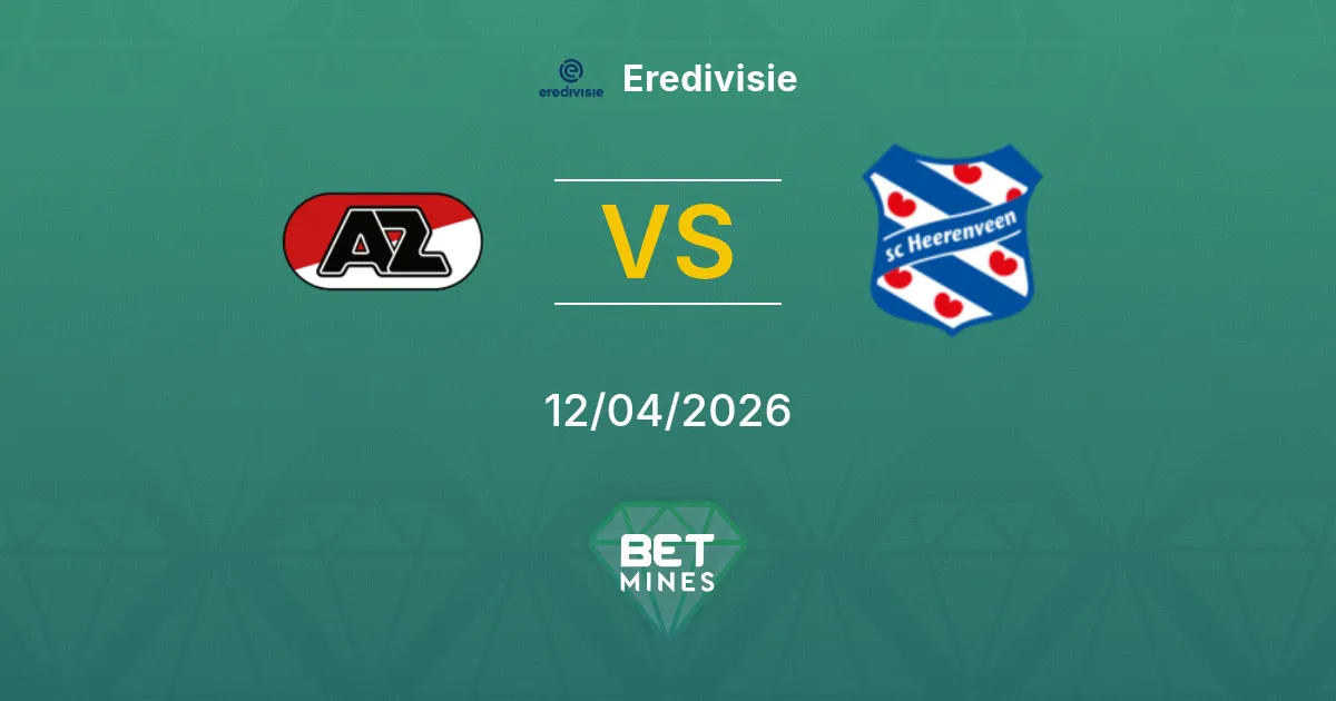 AZ vs SC Heerenveen Pronóstico: Previa del Partido y Análisis | Eredivisie 12-04-2026