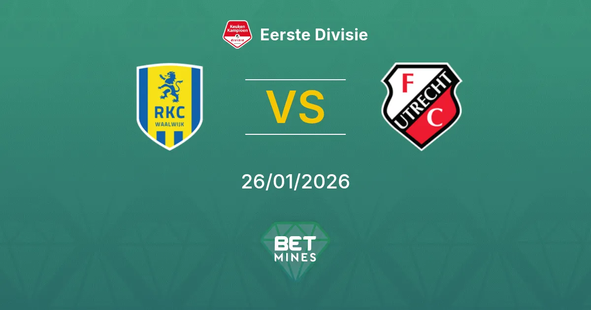 RKC Waalwijk vs Jong FC Utrecht