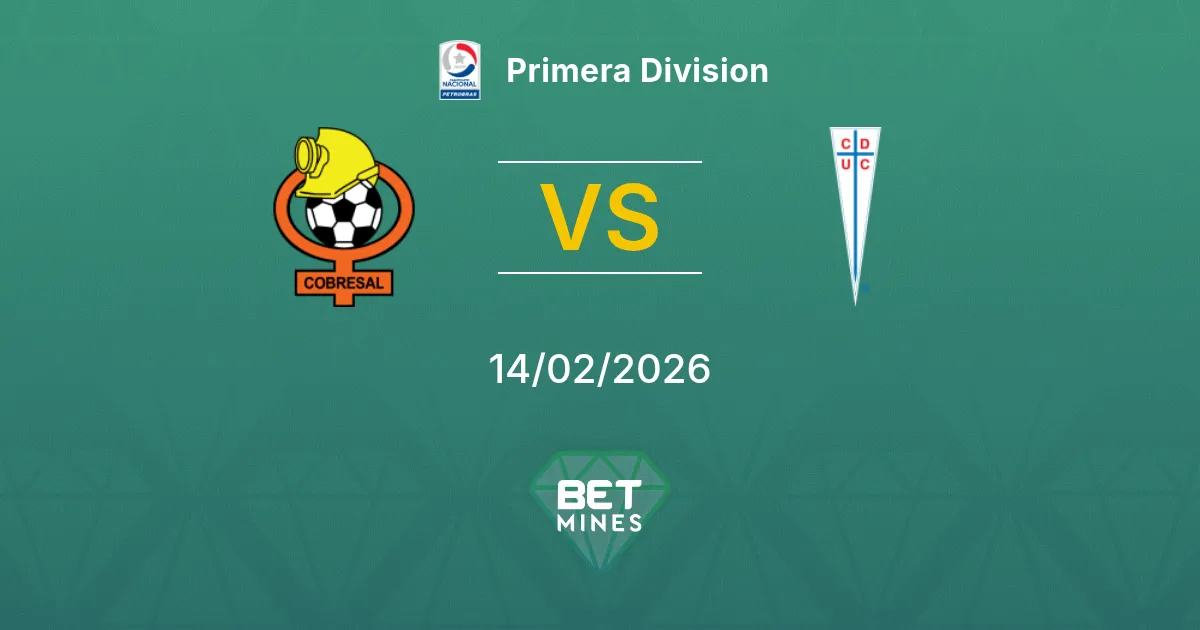 Cobresal x Universidad Católica Palpite: Prévia e Análise da Partida | Primera Division 14-02-2026