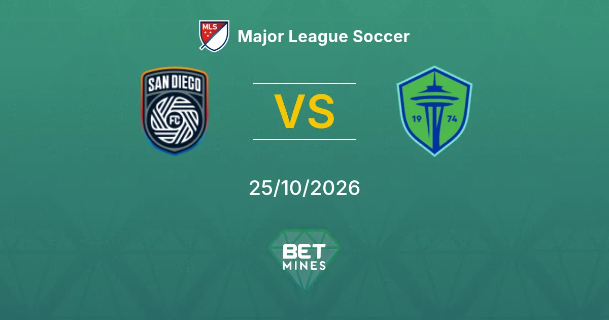 San Diego x Seattle Sounders Palpite: prévia e análise da partida | Major League Soccer 25-10-2026