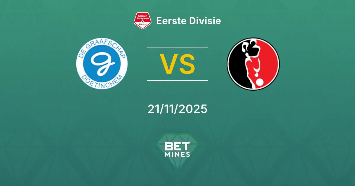 De Graafschap vs Helmond Sport Pronóstico: Previa y Análisis del Partido | Eerste Divisie 21-11-2025