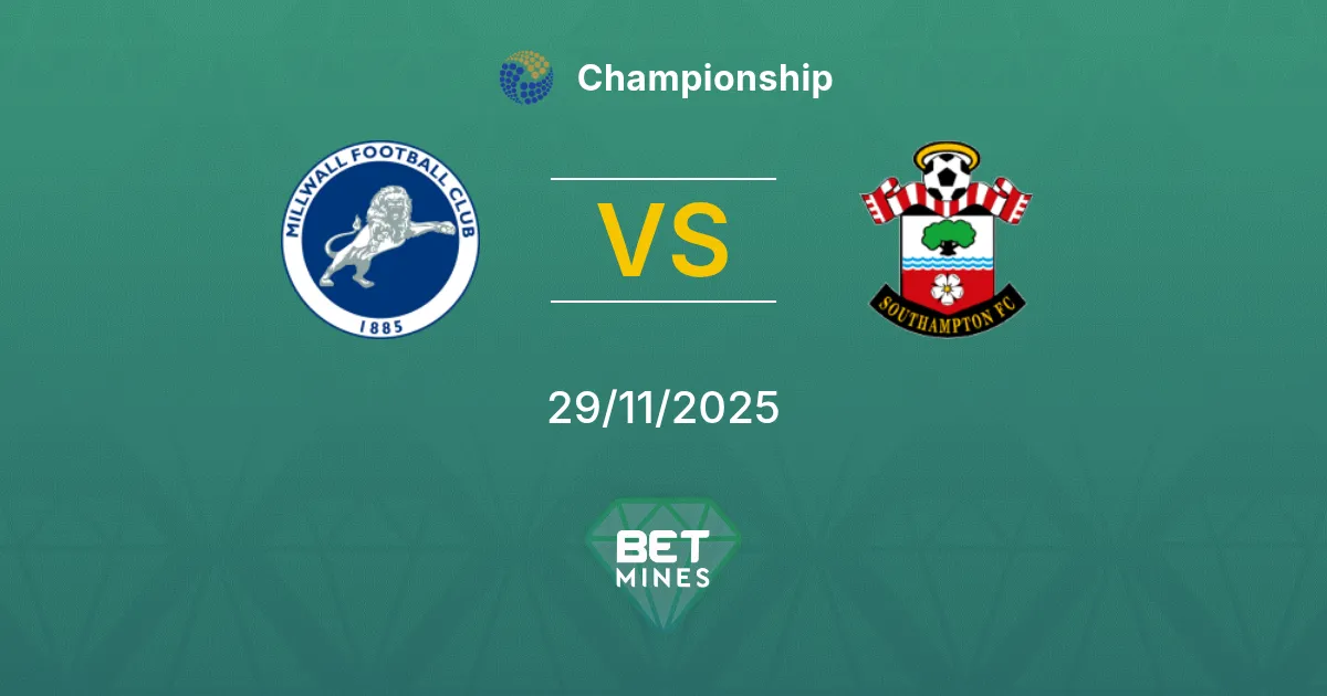 Millwall vs Southampton Prediction: Match Preview and Analysis | Championship 29-11-2025
