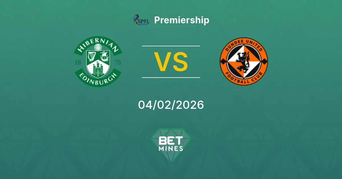Hibernian vs Dundee United Prediction: Match Preview and Analysis | Premiership 04-02-2026