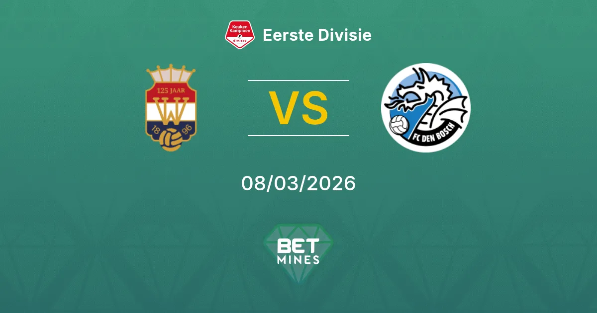 Willem II vs FC Den Bosch Prediction: Match Preview and Analysis | Eerste Divisie 08-03-2026
