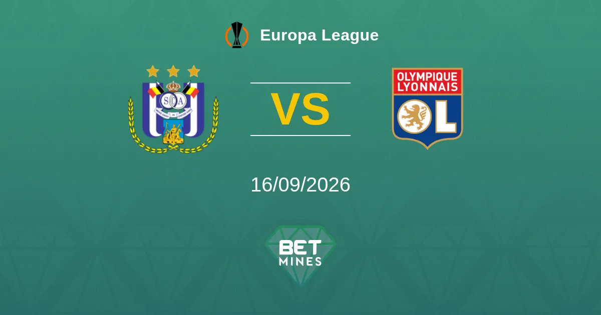 Pronóstico Anderlecht vs Olympique Lyonnais: Previa y Análisis del Partido | Europa League 16-09-2026