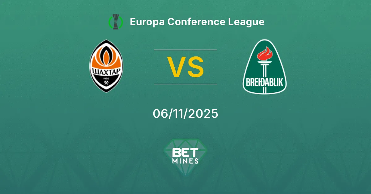 Shakhtar Donetsk vs Breidablik Prediction: Match Preview and Analysis | Europa Conference League 06-11-2025