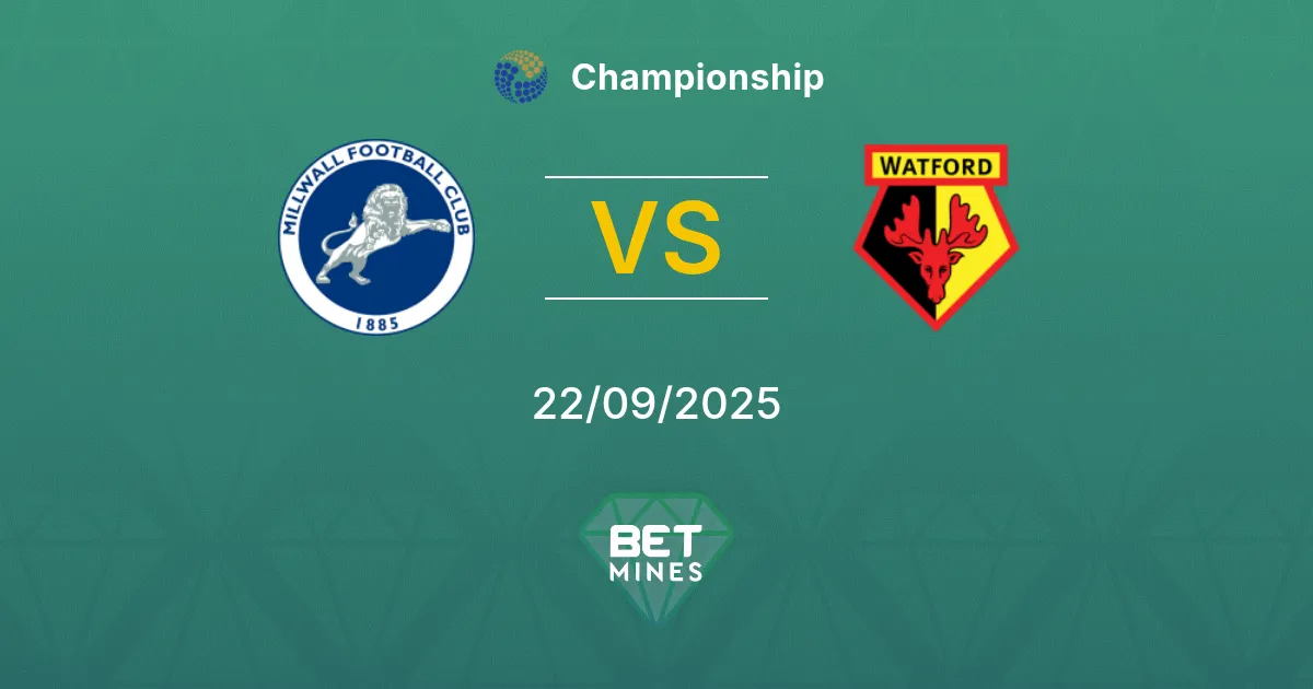 Millwall vs Watford Prediction: Match Preview and Analysis | Championship 22-09-2025